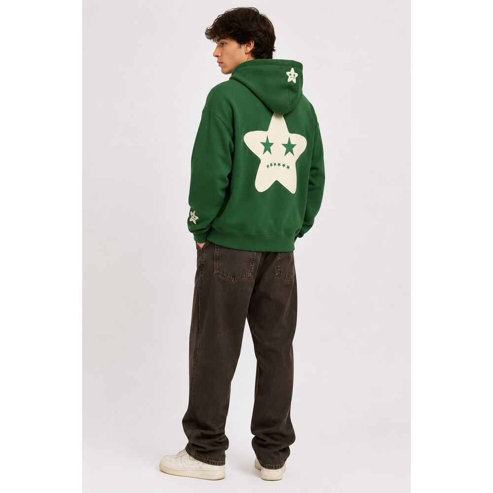 Dire Loner Green Hoodie Pullover Unisex Small New